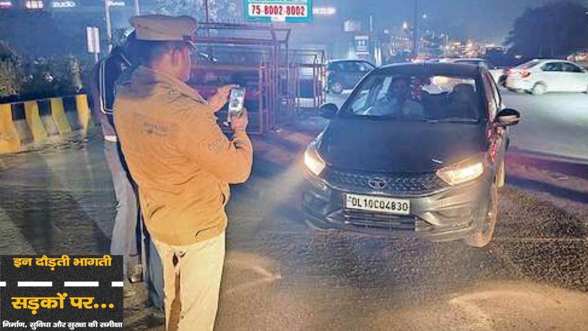 noida traffic violations action against illegal uturns after fines