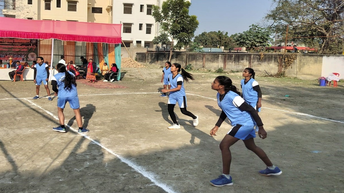 mlsm college darbhanga and sbss college begusarai won the volleyball competition