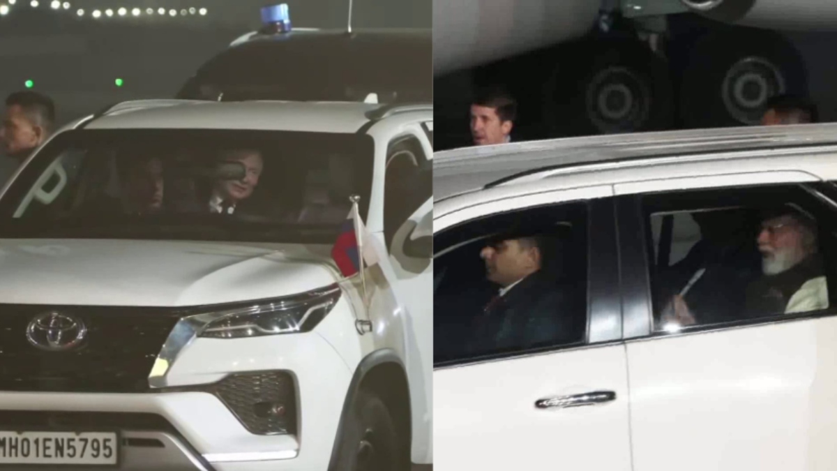 september scene replayed putin riding in pm modi fortuner followed by an aurus senat car
