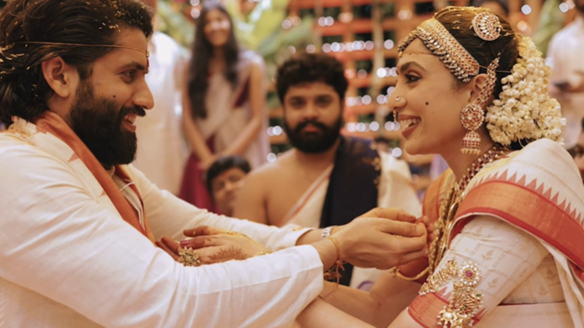 sobhita dhulipala shares full video of weeding with naga chaitanya on their 1st anniversary