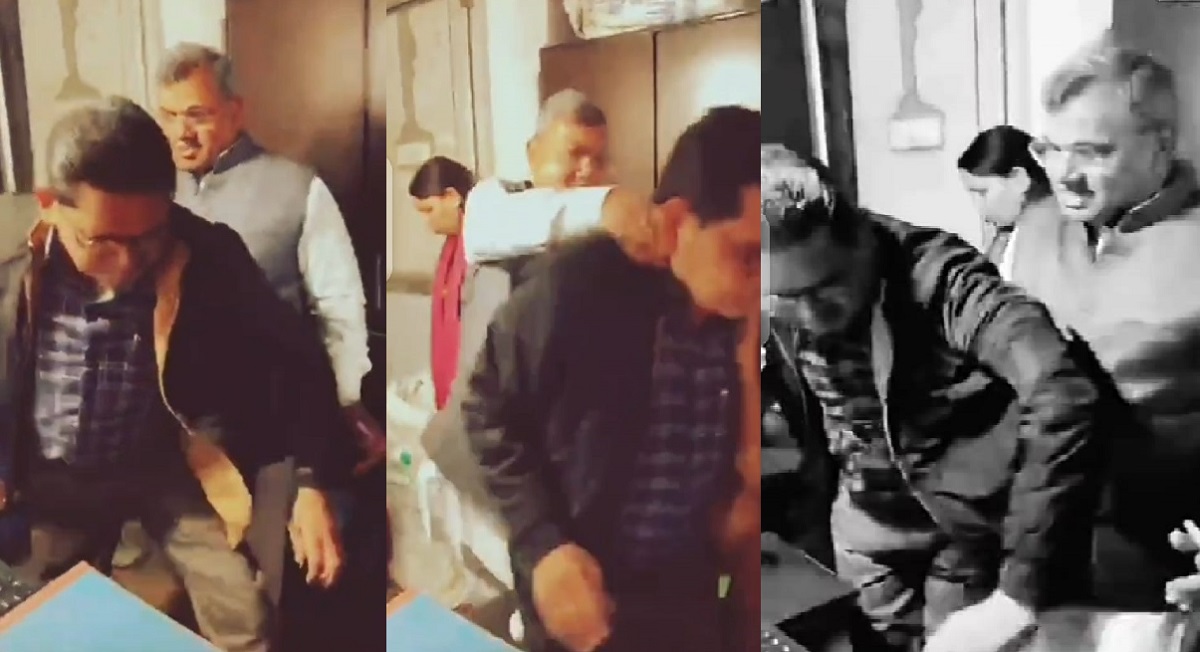 mayor grips clerks collar escorts him out viral video explained