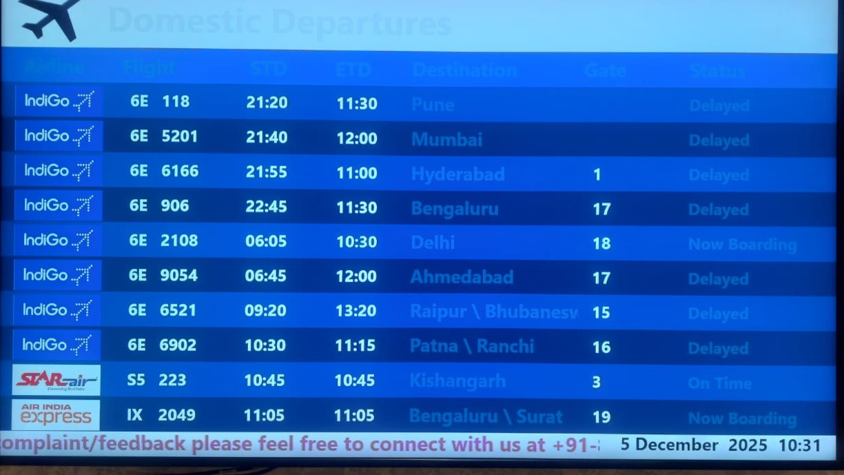 air india and indigo flights cancelled chaos at lucknow airport