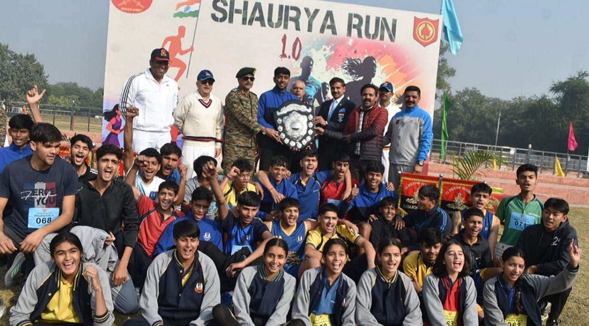 shaurya run 10 students celebrate army bravery and patriotism