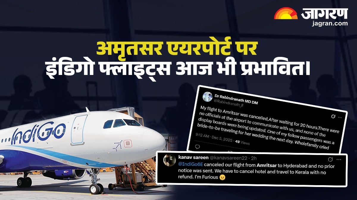 indigo flights disrupted at amritsar airport delays and cancellations