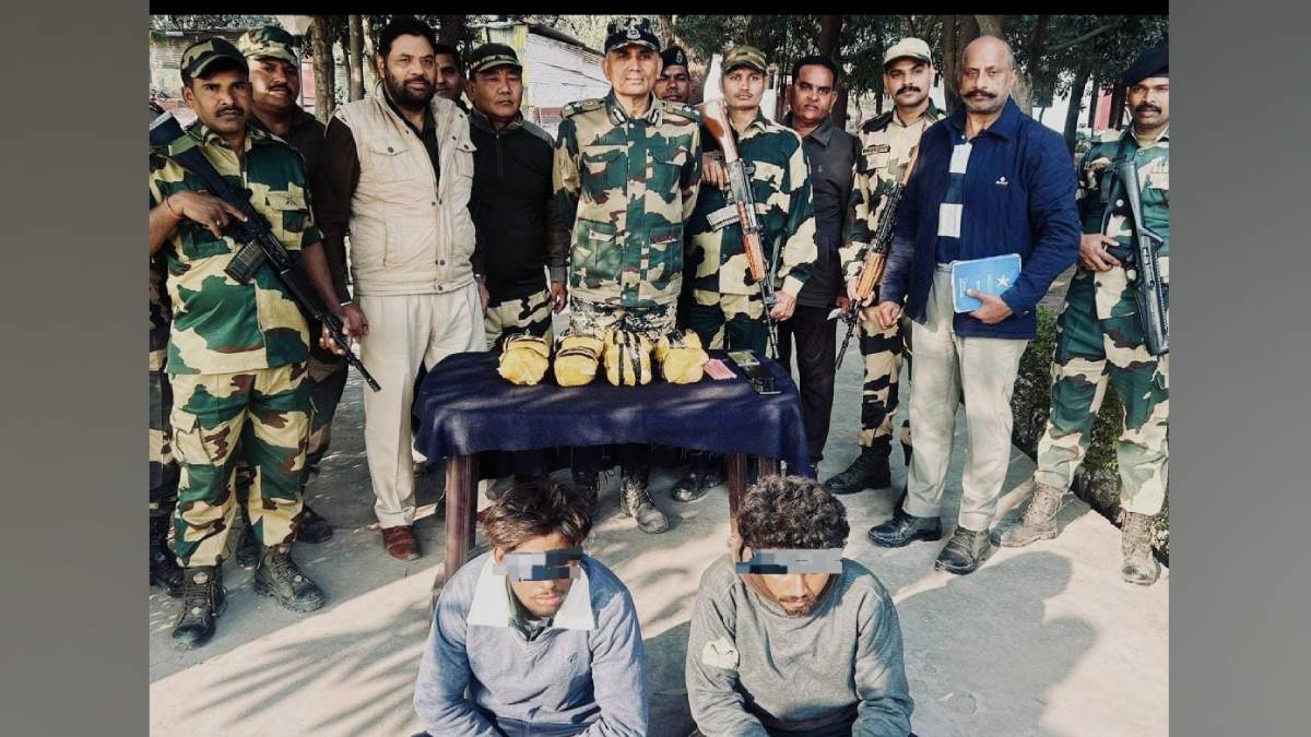 two drug smugglers arrested near india pakistan border in ajnala