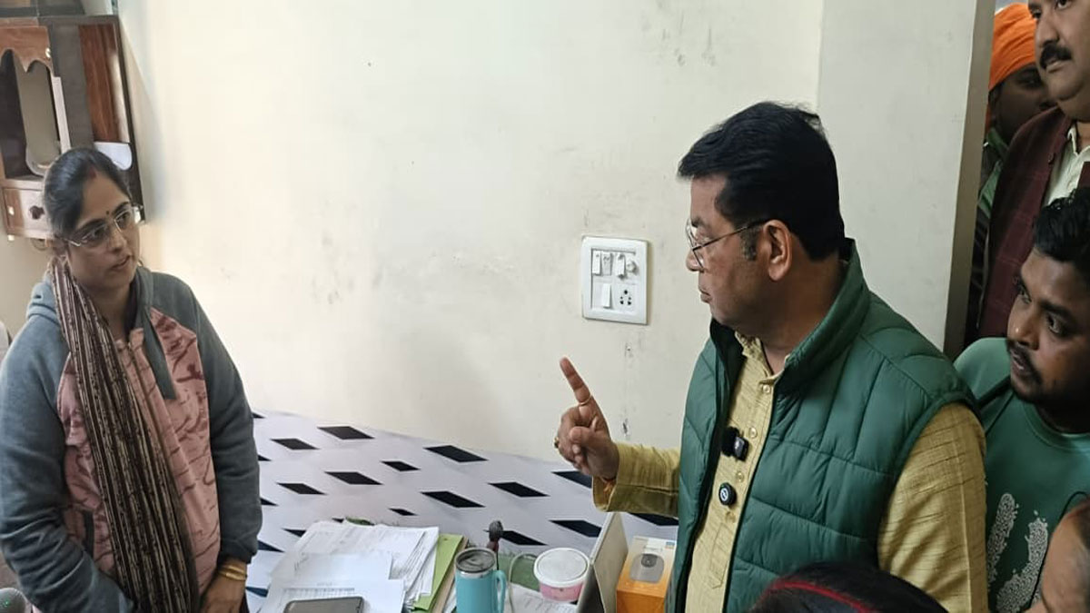 mla shiv aroras temper flared saying i will sit at the dms office with a mat spread out