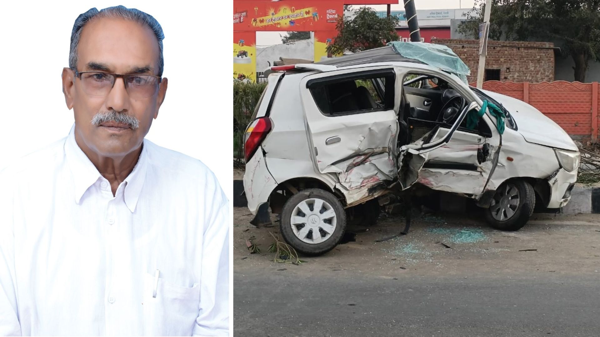 kanina exchairman rajendra lodha dies in rewari road accident