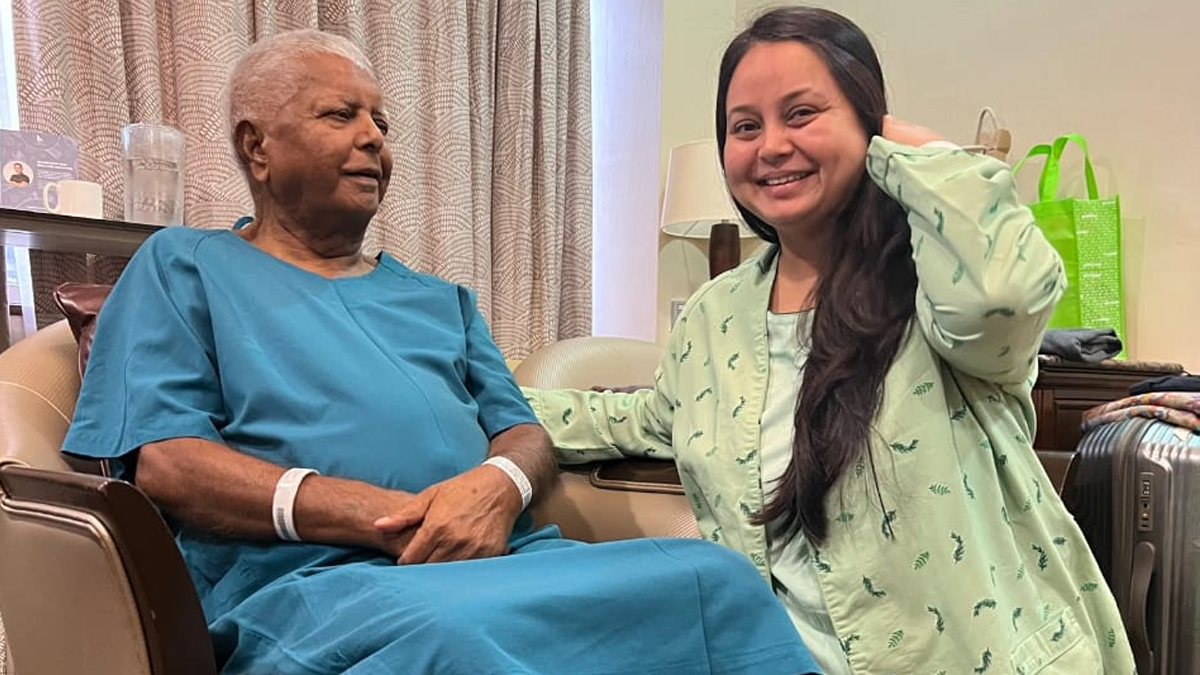 rohini acharya emotional post for father lalu prasad yadav