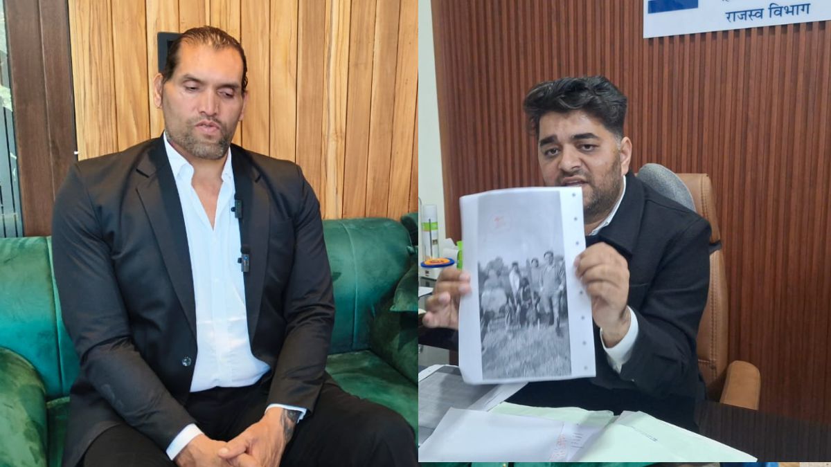 illegal occupation of land in paonta sahib women reached the dc office with the great khalli demanding action