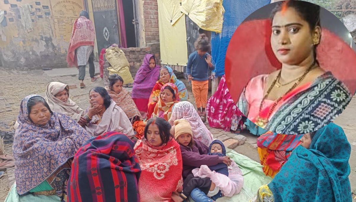 kushinagar accident wife dies husband critical after road accident