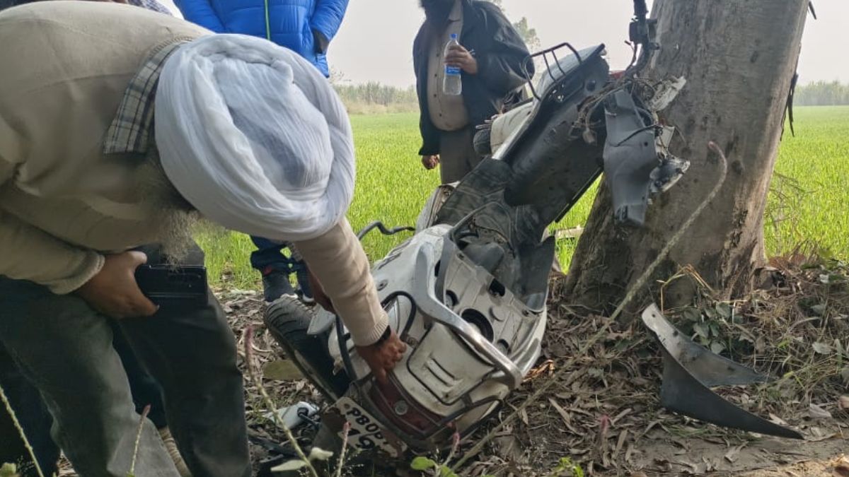 tragic road accident in gurdaspur speeding innova car hits a scooter rider he dies in hospital