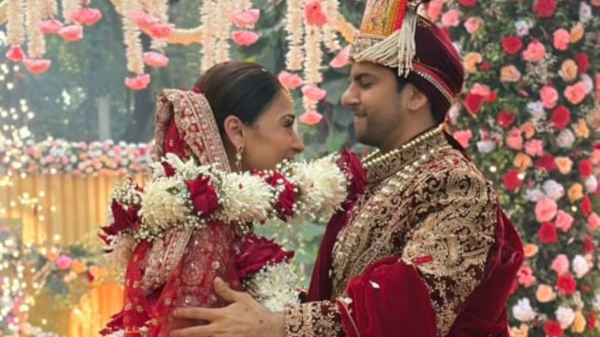 bigg boss fame actress sara khan second wedding with krish pathak son of ramayan actor sunil lehri