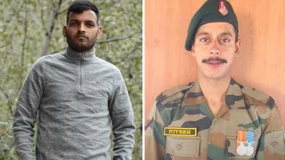 मंडी में कार हादसे का शिकार हुए महेंद्र व नितेश का फाइल फोटो।