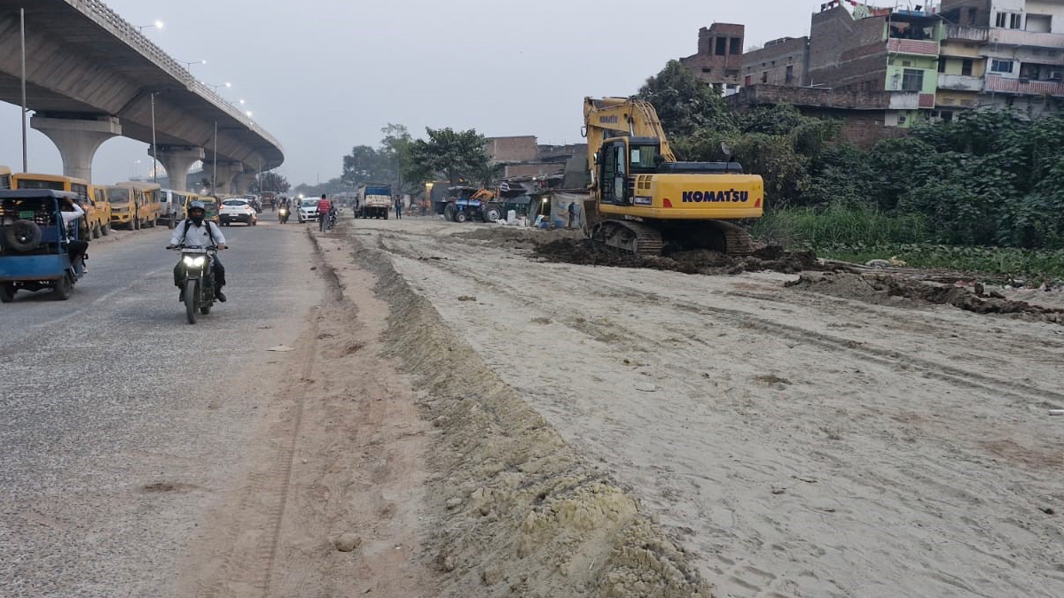 patna 4lane road from gaighat to didarganj to ease traffic