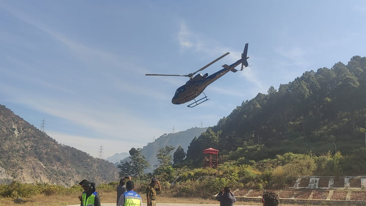 dehradun tehri srinagar gauchar heli service started