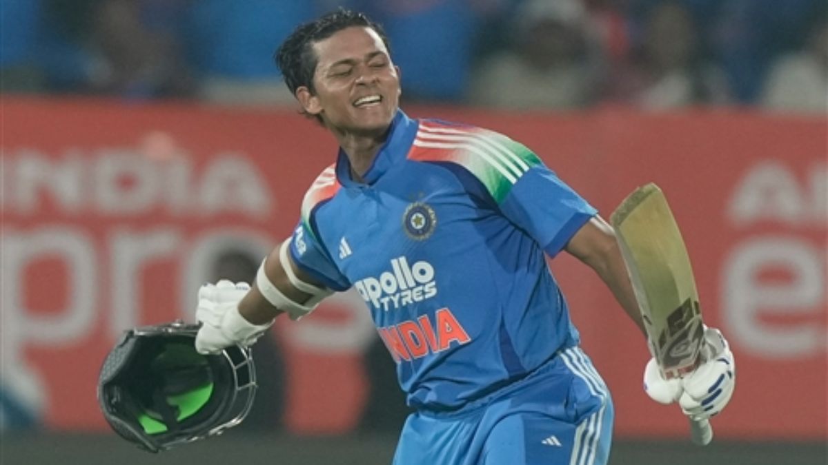 yashasvi jaiswal maiden hundred becomes 6th indian to get a 100 in all three formats