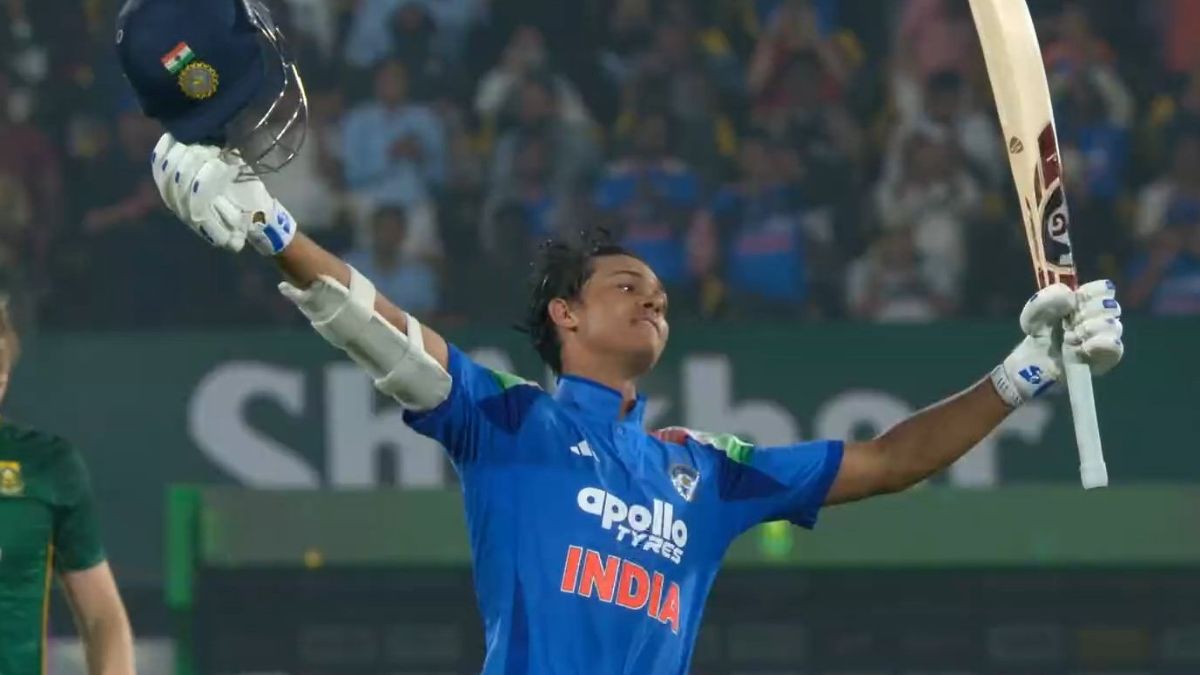 yashasvi jaiswal maiden hundred becomes 6th indian to get a 100 in all three formats