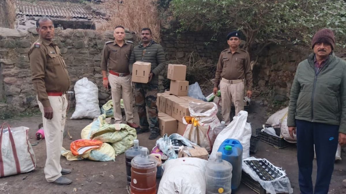 illegal liquor factory busted in tisra 90 cases seized