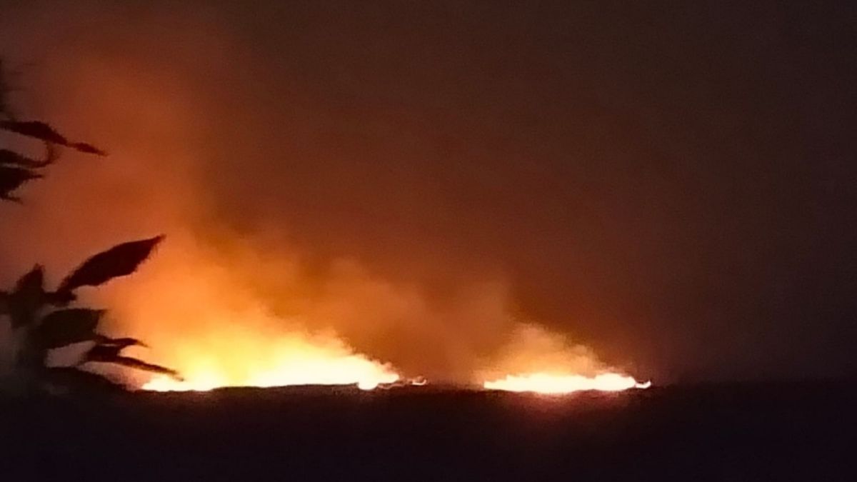 farmers burning stubble despite ban in karakat agriculture officials accused of negligence