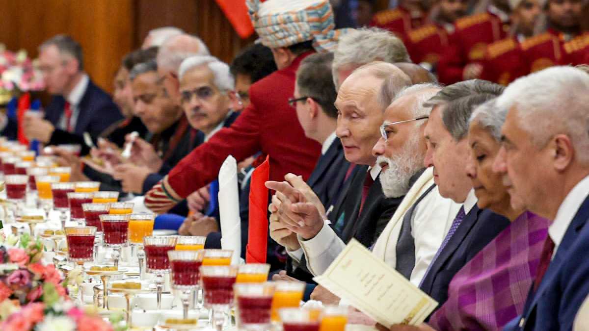 russian president putin dinner highlights menu pics in rashtrapati bhavan state dinner
