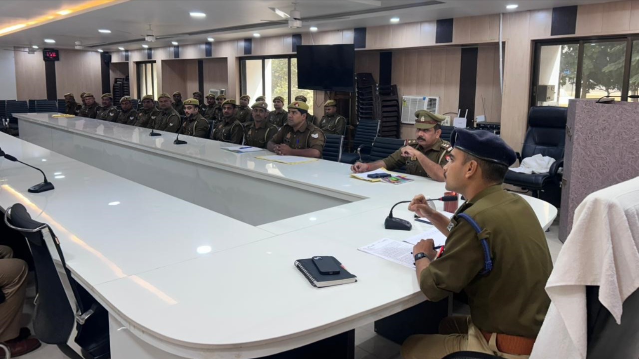 up112 officers meeting for ranking improvement in sant kabir nagar