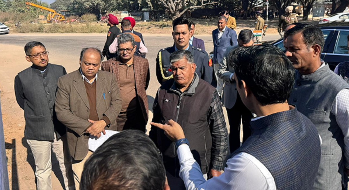 chandigarh development projects inspected by administrator