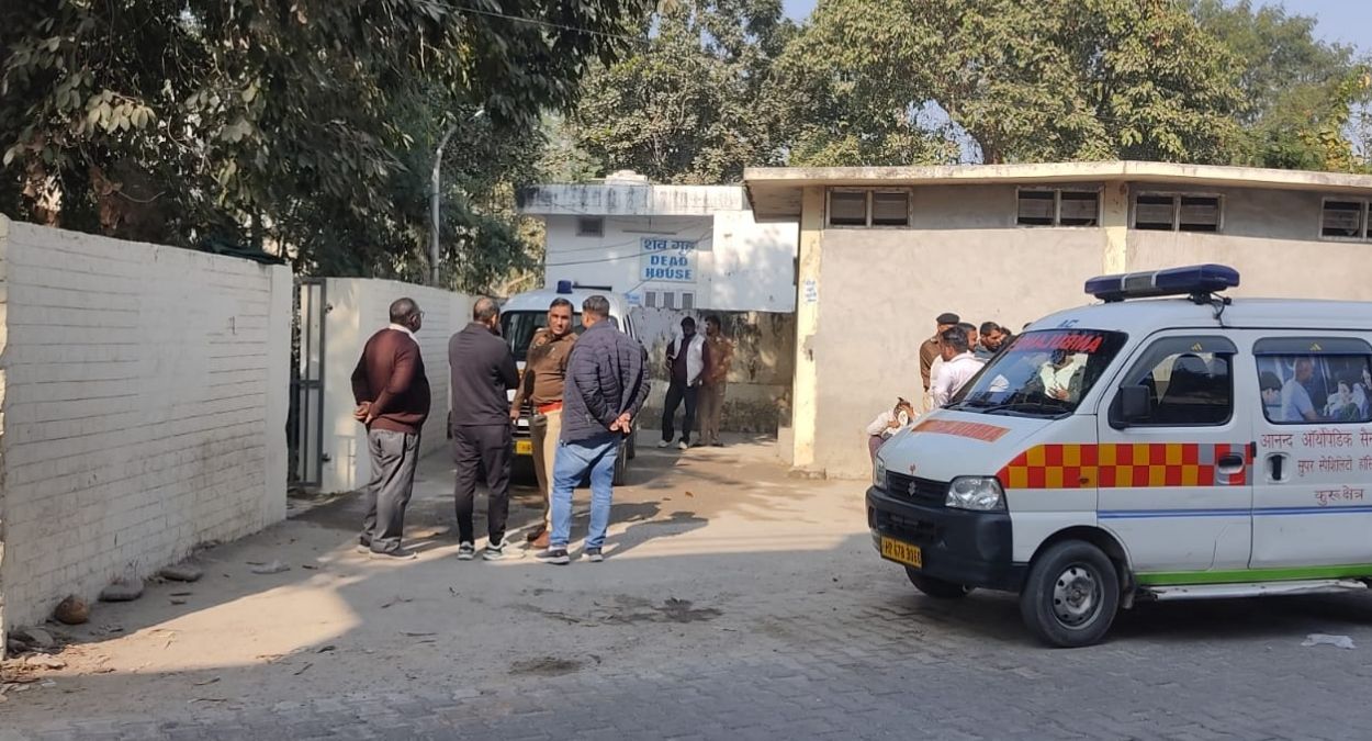 tragic accident school bus collision kills motorcyclist in kurukshetra 1 dead one injured