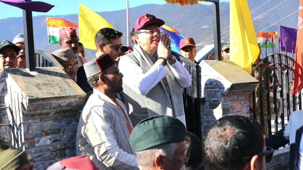 cm dhami said military tradition of sawad village makes country feel proud