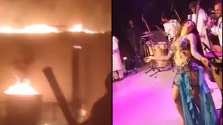 गोवा के नाइट क्लब में भीषण आग। (पीटीआई)