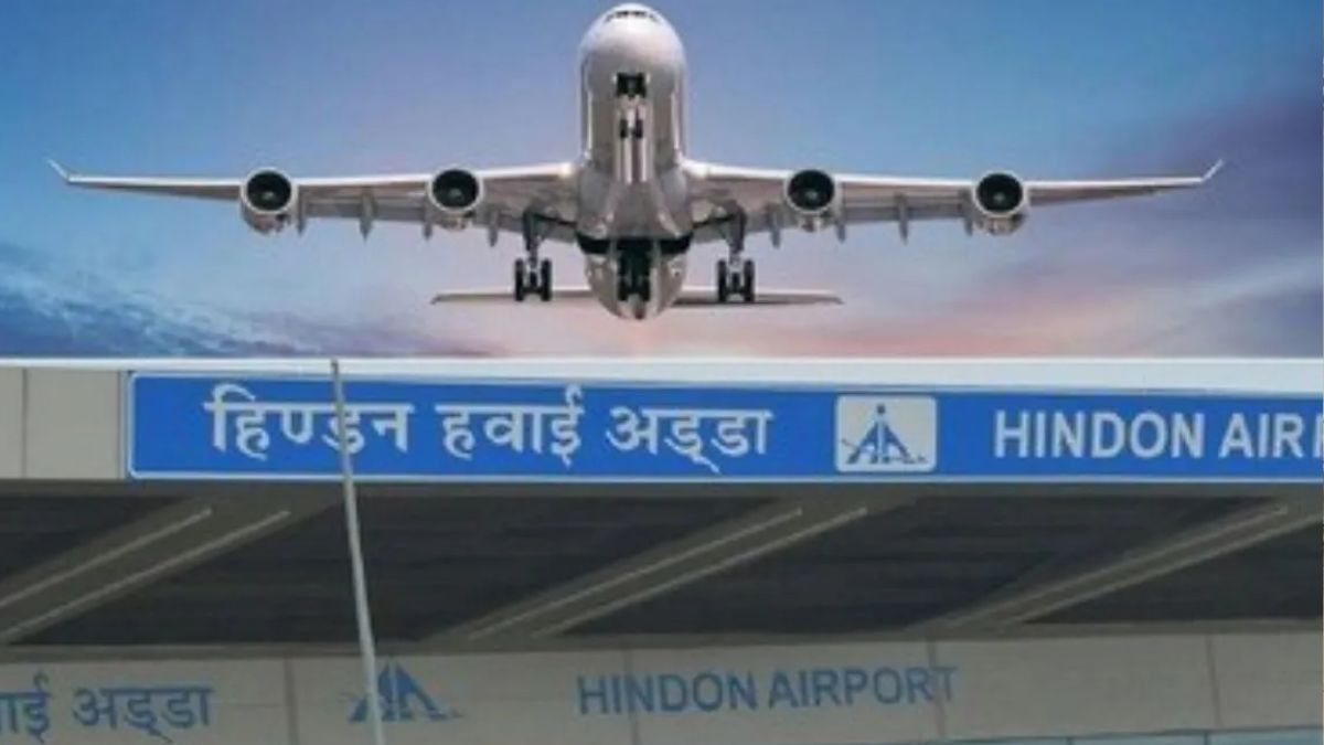 hindon airport flight cancelled mumbai flight disrupted varanasi diverted