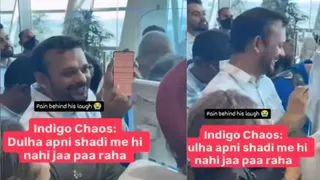 इंडिगो संकट के बीच यात्रियों की परेशानी।