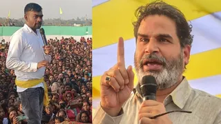 जयराम महतो और प्रशांत किशोर। (फाइल फोटो)