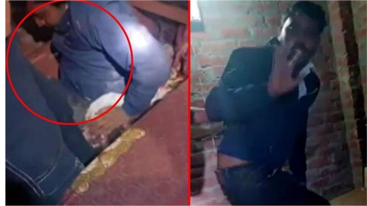 lover hides in bed at married girlfriend home family members caught him and father in law permits for marriage video viral