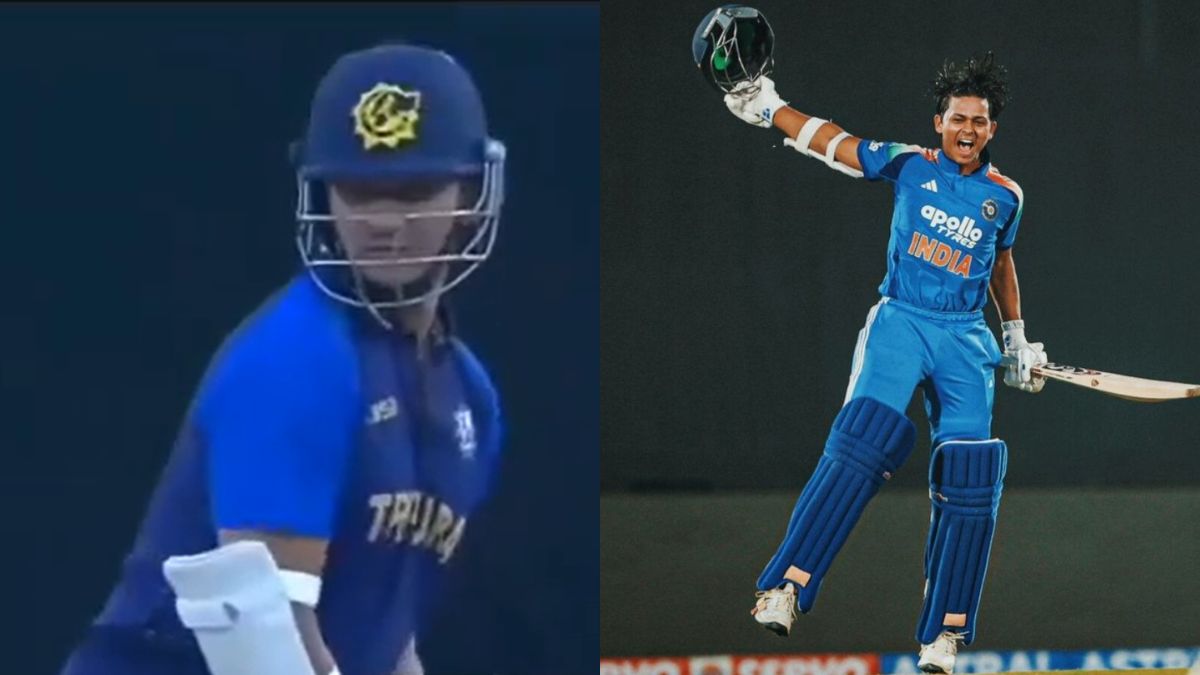 yashasvi jaiswal brother tejasvi jaiswal hit frist half century in t20 smat