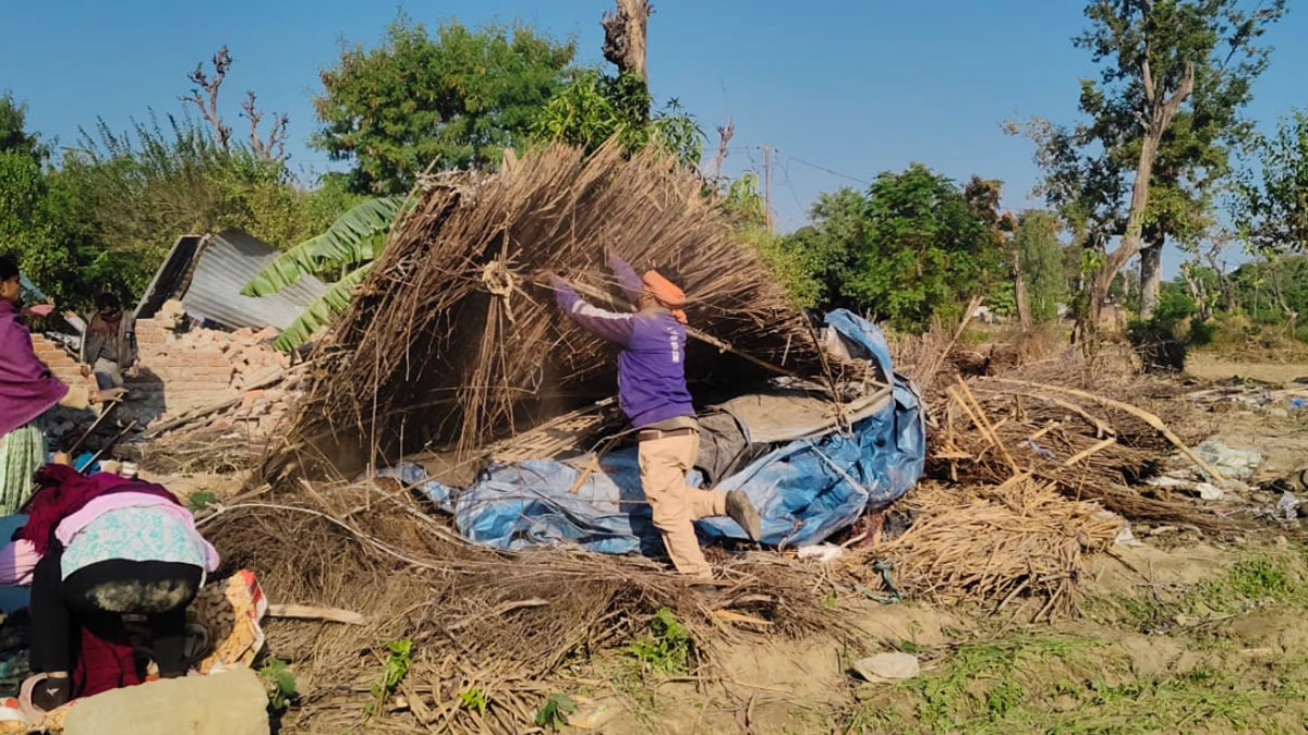 in ramnagar 25 hectares of government land was freed from encroachment