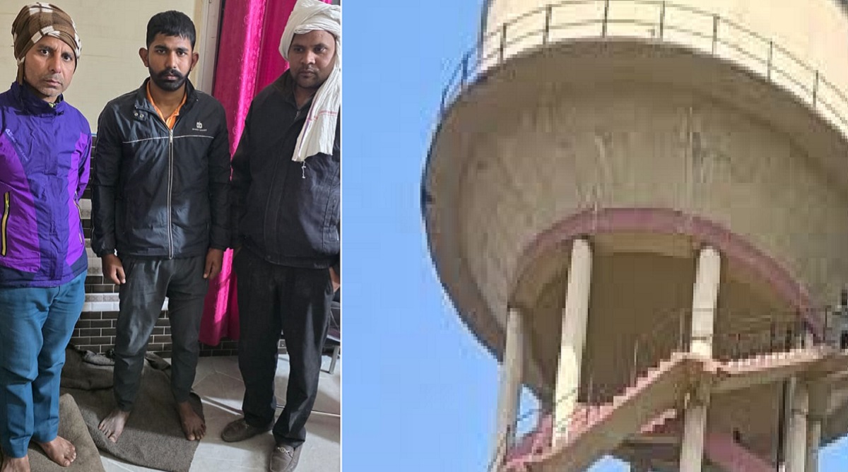 anupshahr teens dramatic protest climbing tank to escape studies