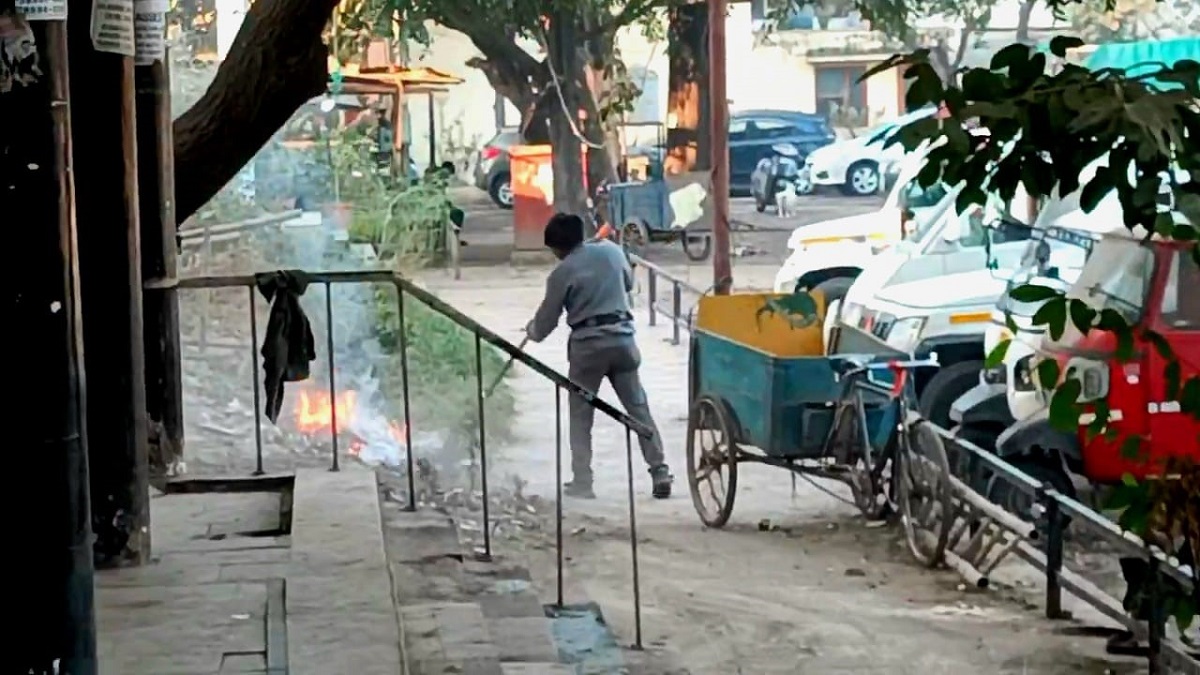 chandigarh employee fined suspended for burning waste
