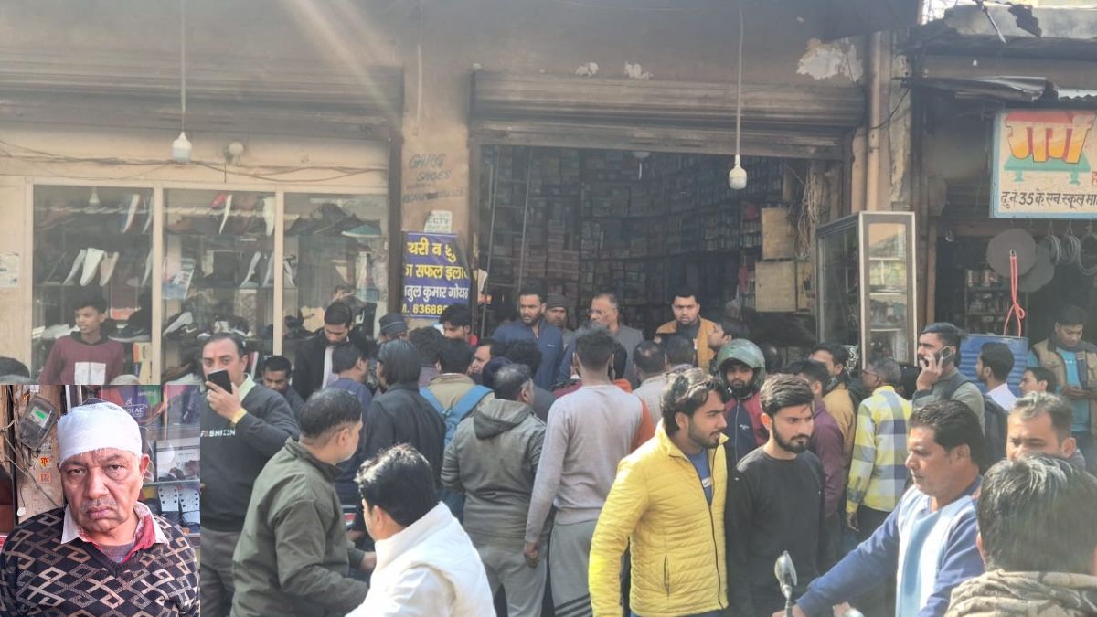 shoe trader attacked with iron rods traders protest