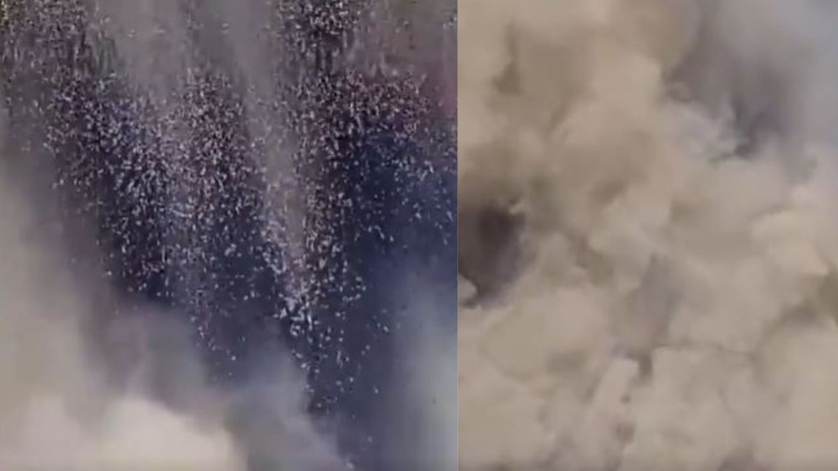 watch hawaii kilauea volcano erupts once again lawa fountains soar up to 12 ft