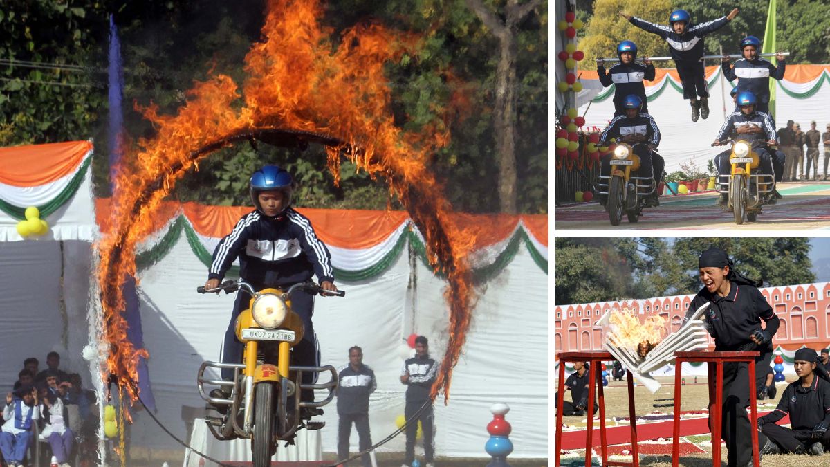 uttarakhand home guards display skills in dehradun