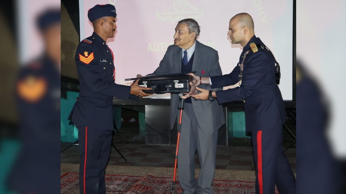 provided equipment to artillery regiment officer cadets before commissioning parade at ima in december 2025