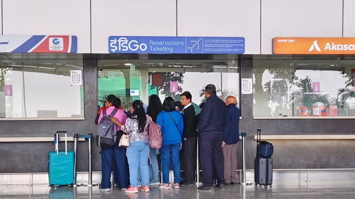 indigo crisis after seven days proper flights of indigo are not on runway 24 cancelled in up