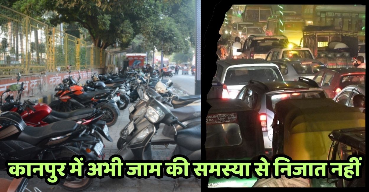 kanpur traffic chaos continues smart parking only on paper encroachment on road