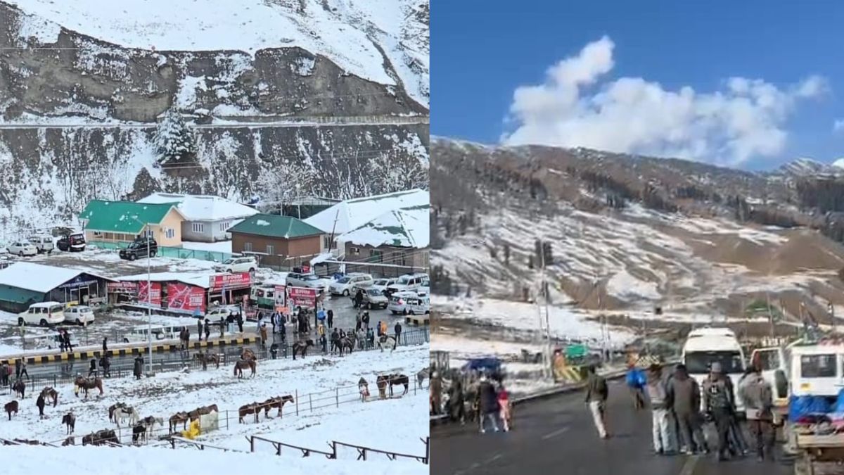 sonamarg is covered in a blanket of snow snowfall creates a paradise like scene see beautiful photos