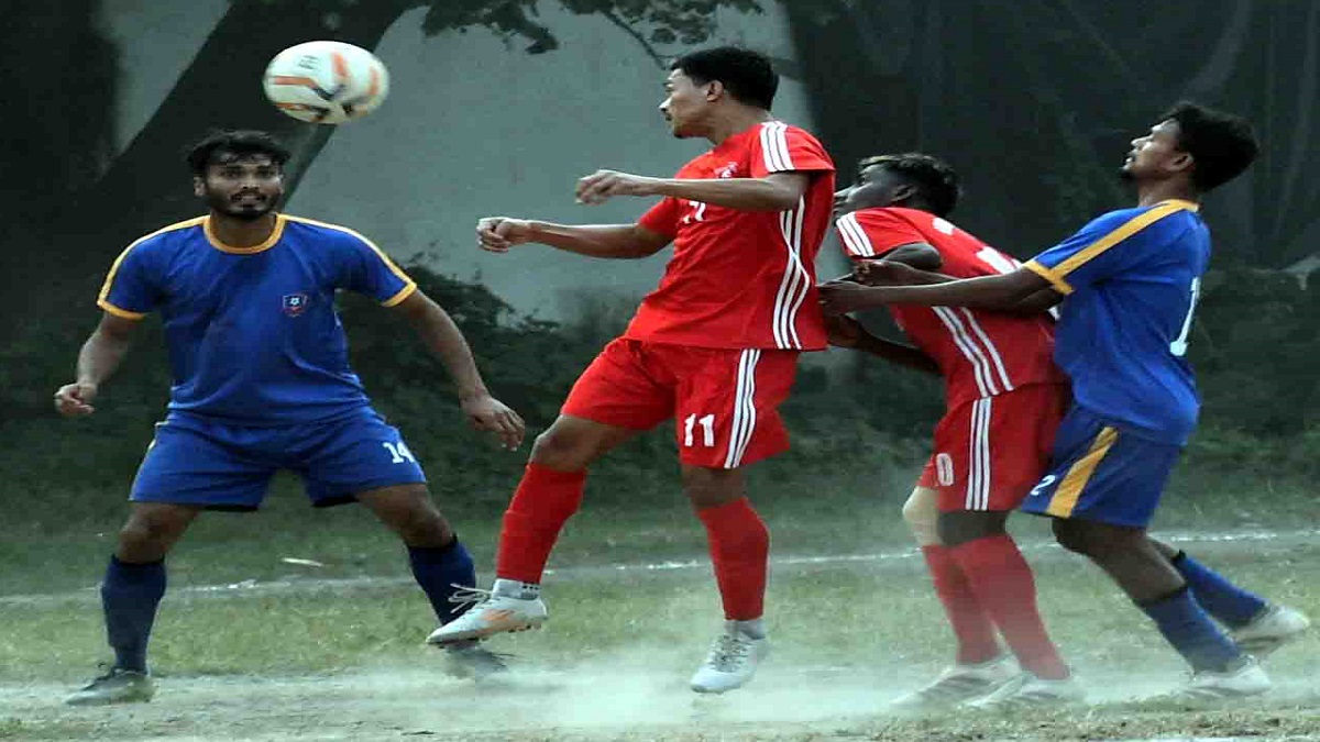 birgunj youth academy nepal and sporting club chakradharpur shared points in football in muzaffarpur