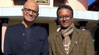 माइक्रोसाफ्ट कंपनी के मुख्य कार्यकारी अधिकारी (CEO) सत्या नडेला मसूरी पहुंचे।