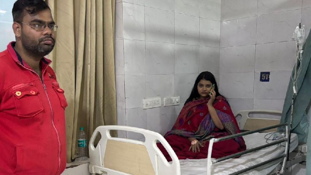 bride fainted while taking a bath in the bathroom and has been admitted to the icu