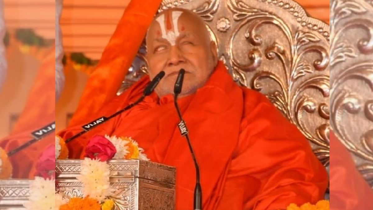 jagadguru rambhadracharya maharaj said mosque should not be built in the name of babur