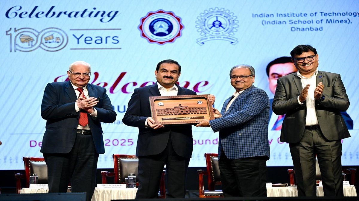 adani group chairman gautam adani at iit ism dhanbad centenary event
