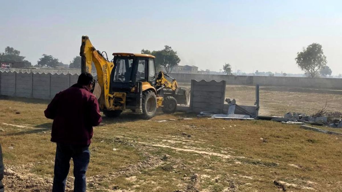illegally developed colonies were demolished in mathura district